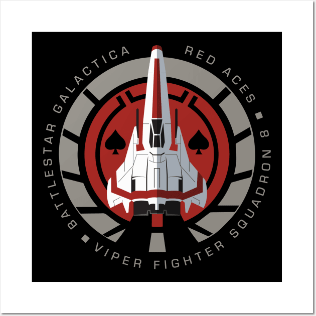 Viper Squadron 8 - Red Aces Wall Art by SilverfireDesign